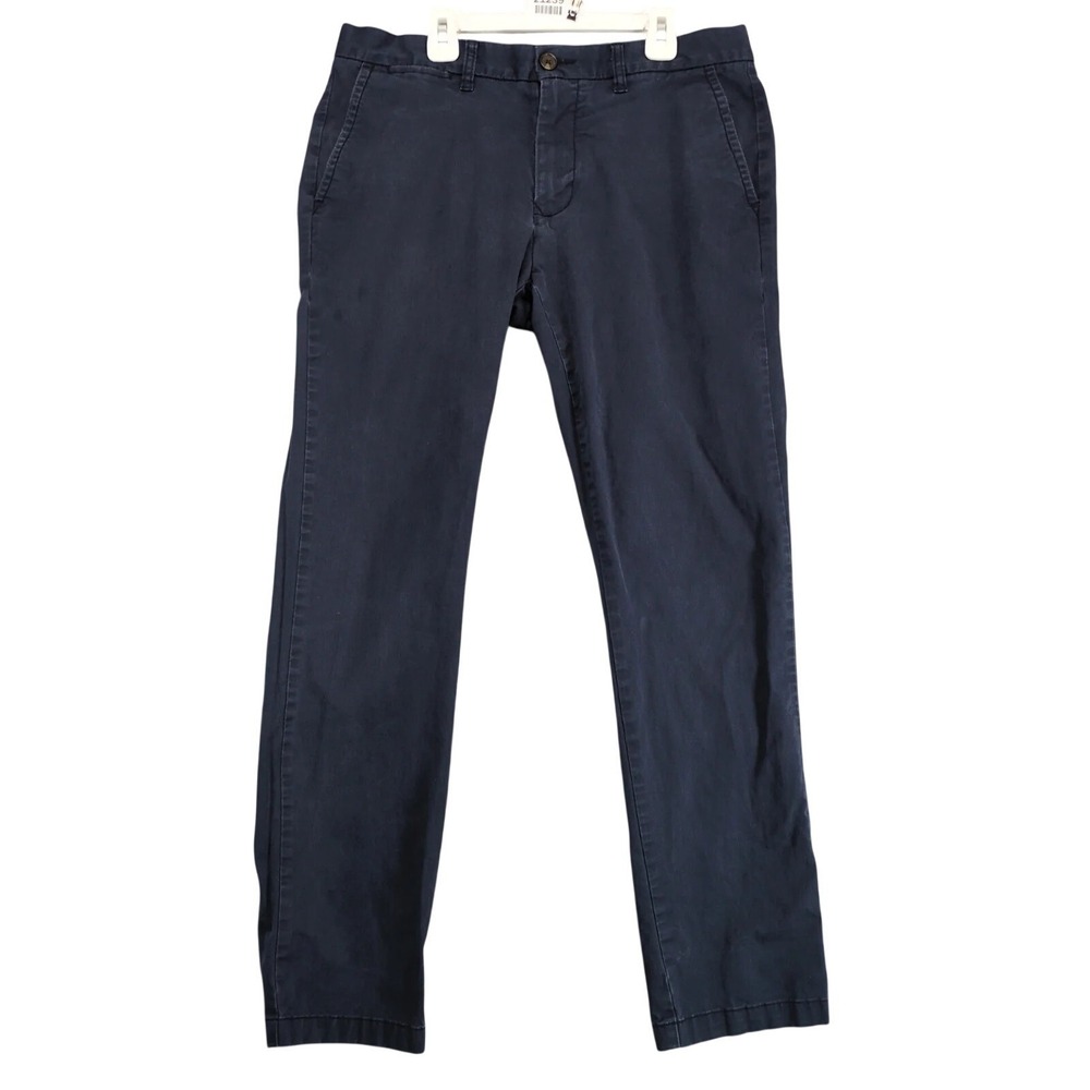 Tommy Hilfiger‎ Custom Fit Navy Chino Pants Men's 34x30.5" Stretch Casual Office